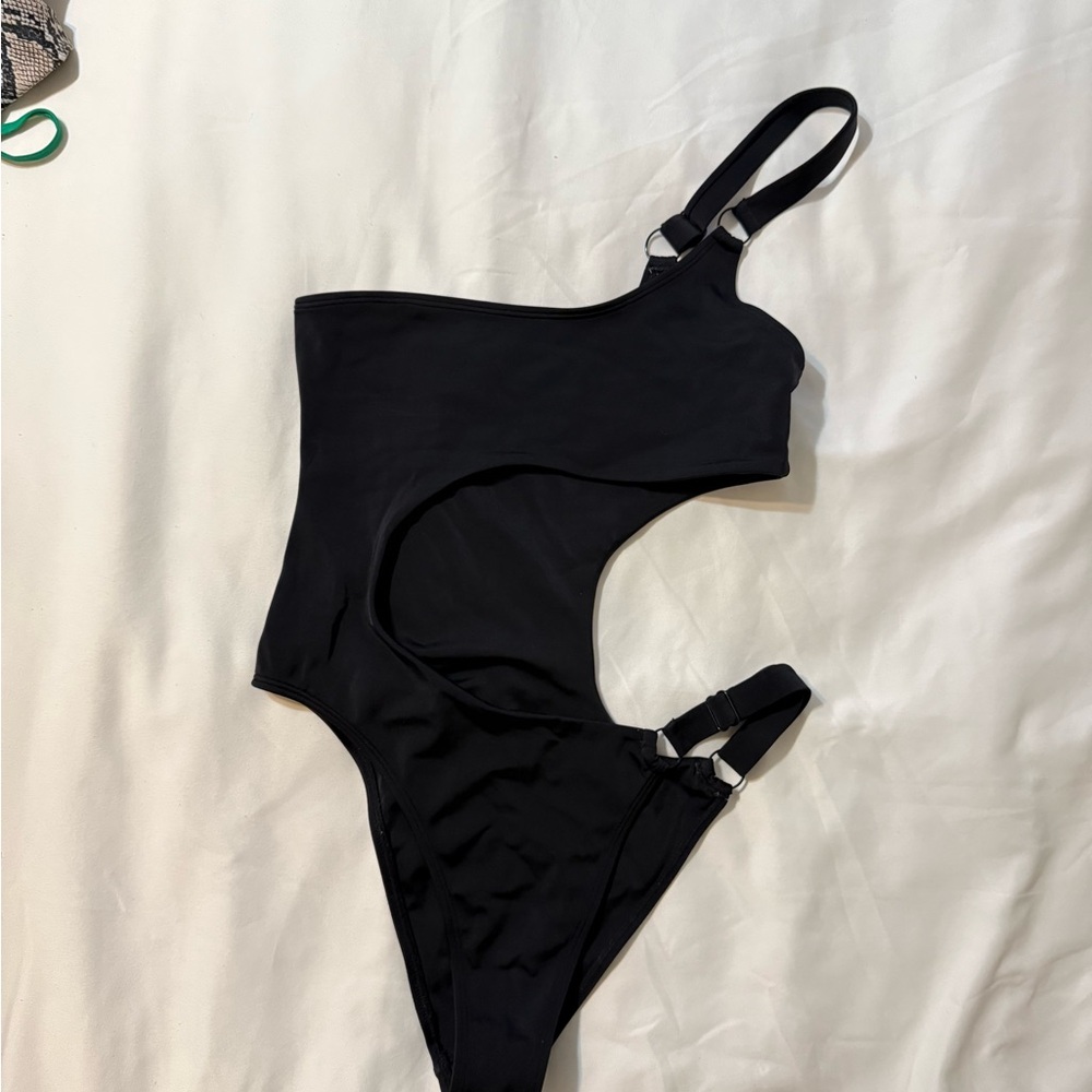 Chic Black One-Piece Swimsuit